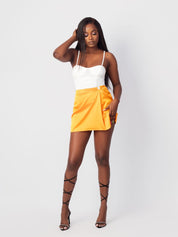 Orange Mini Skirt