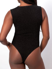 Glitter Twist Neck Bodysuit