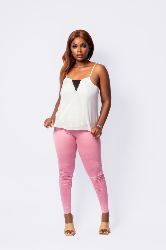 Dusty Rose Basic Leggings