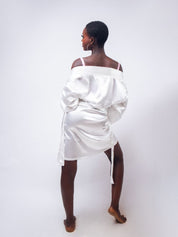 White Satin Robe