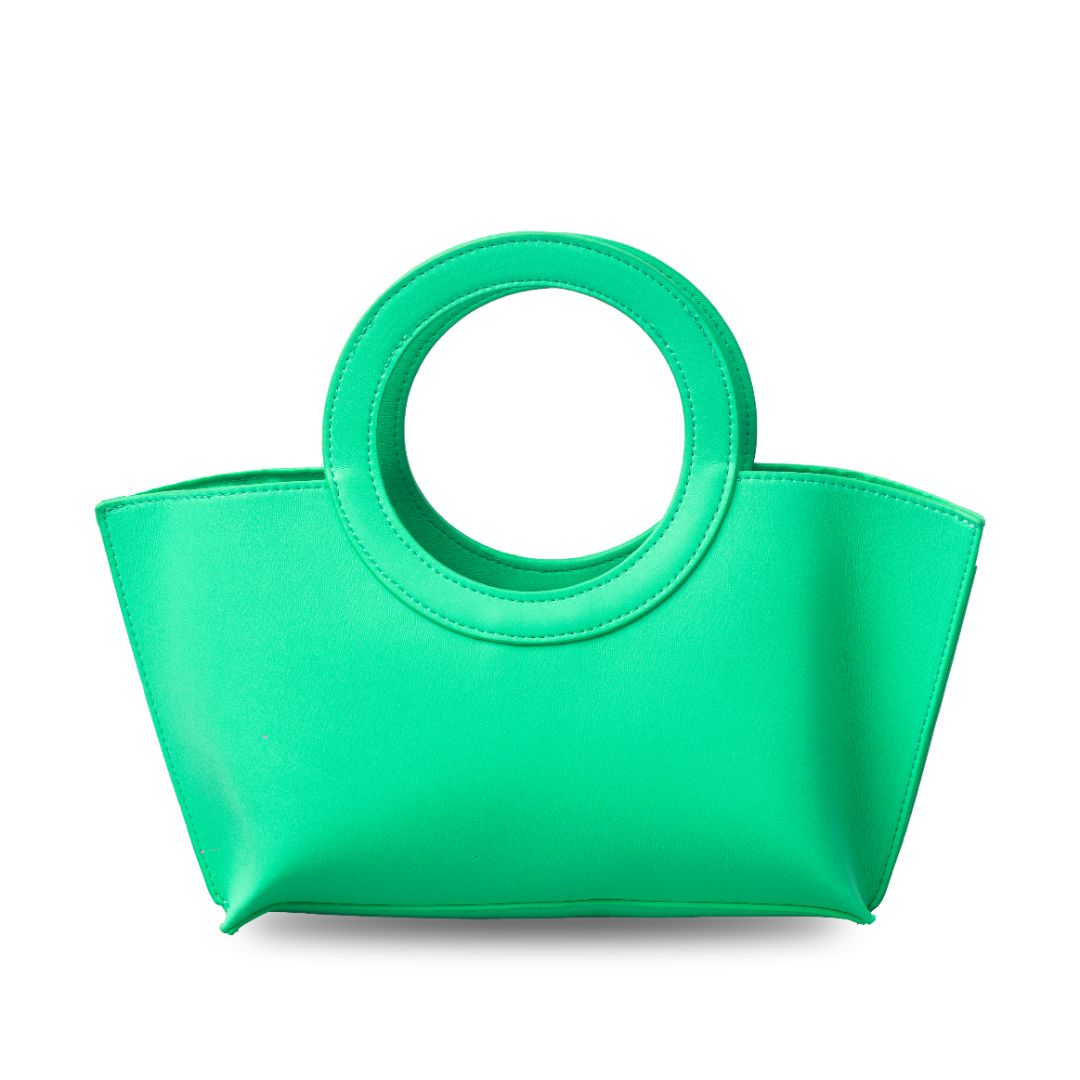 Lime PU Handbag