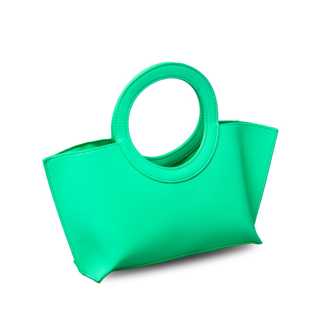 Lime PU Handbag