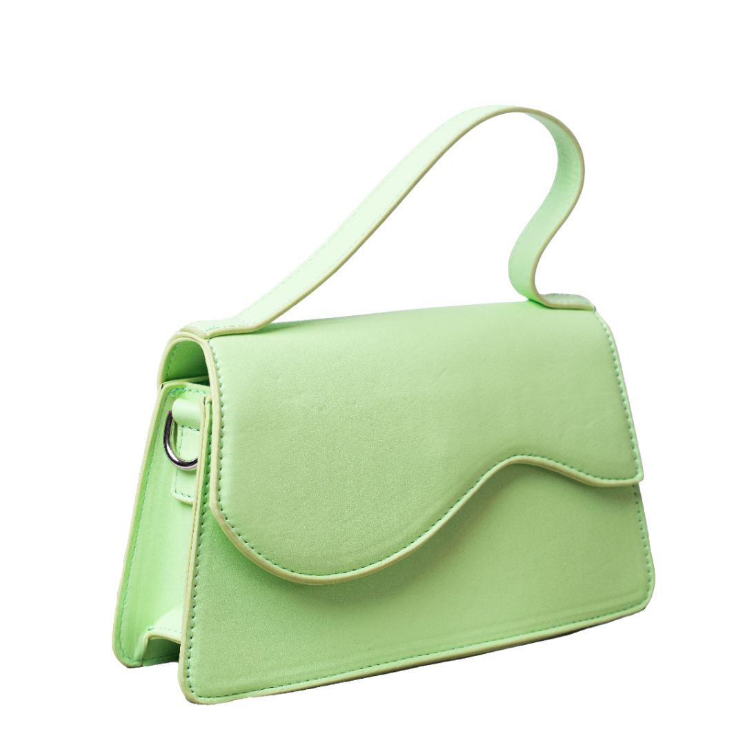 Soft Lime PU Handbag