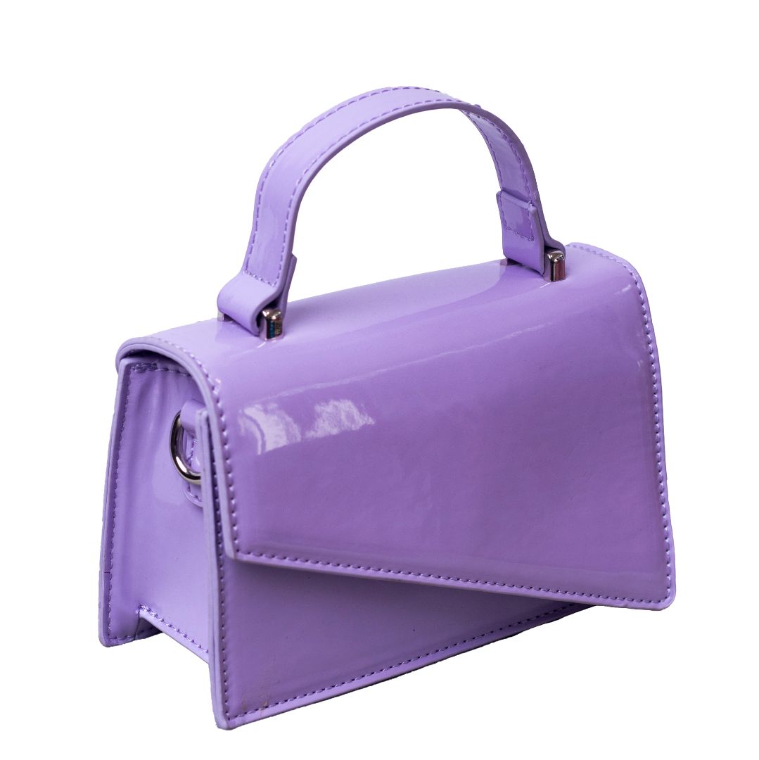 Lilac Chic Patent Handbag