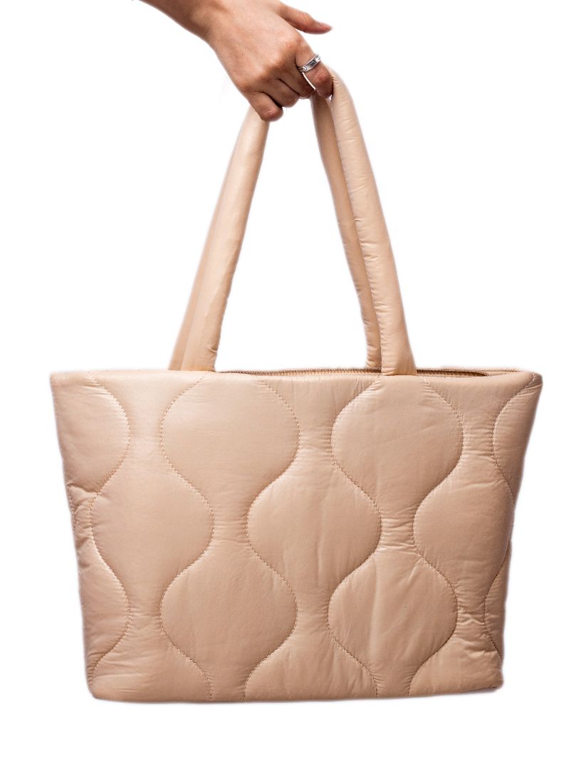 Stone Nylon Handbag