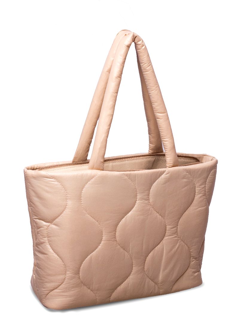 Stone Nylon Handbag