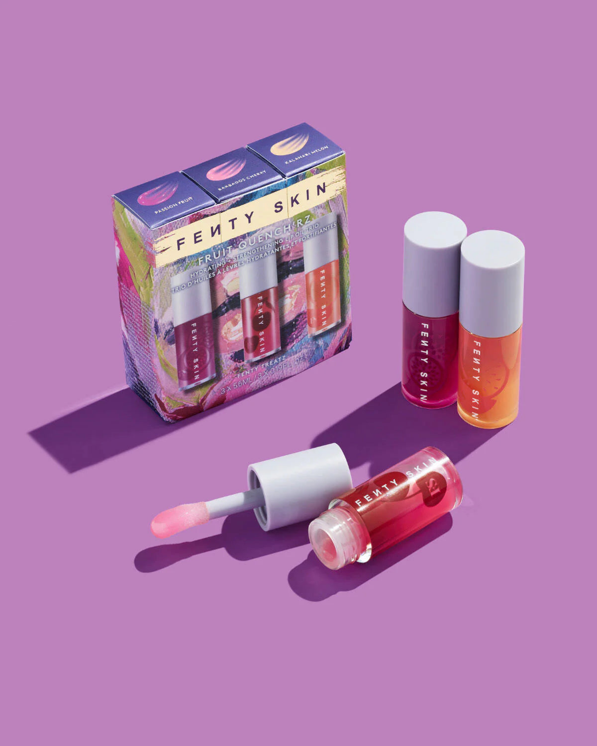 Fenty Fruit Quench'rz Hydrating + Strengthening Lip Oil Trio